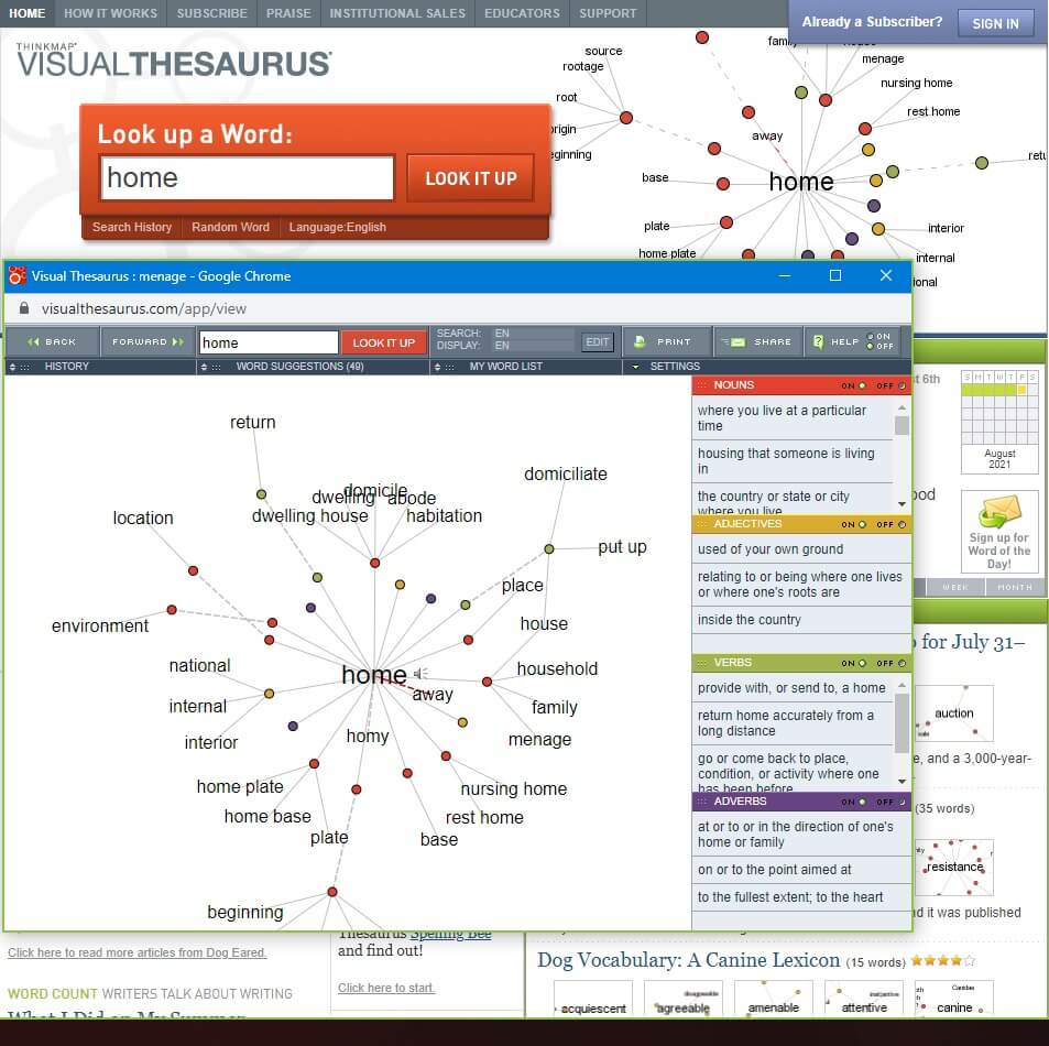 Visual Thesaurus